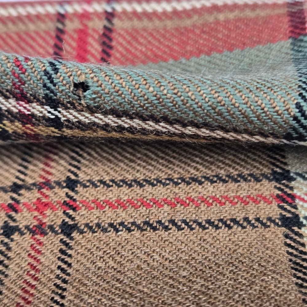 Pendleton Vintage Wool Plaid Pleated Midi Skirt Brown Green Red Plus Size 20W - Picture 9 of 9